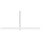 Ekena Millwork Eugene Architectural Grade PVC Gable Bracket, 108"W x 49 1/2"H x 4"D x 4"F, 11/12 Pitch GBP108X50X0404EUG00 - alternate 3